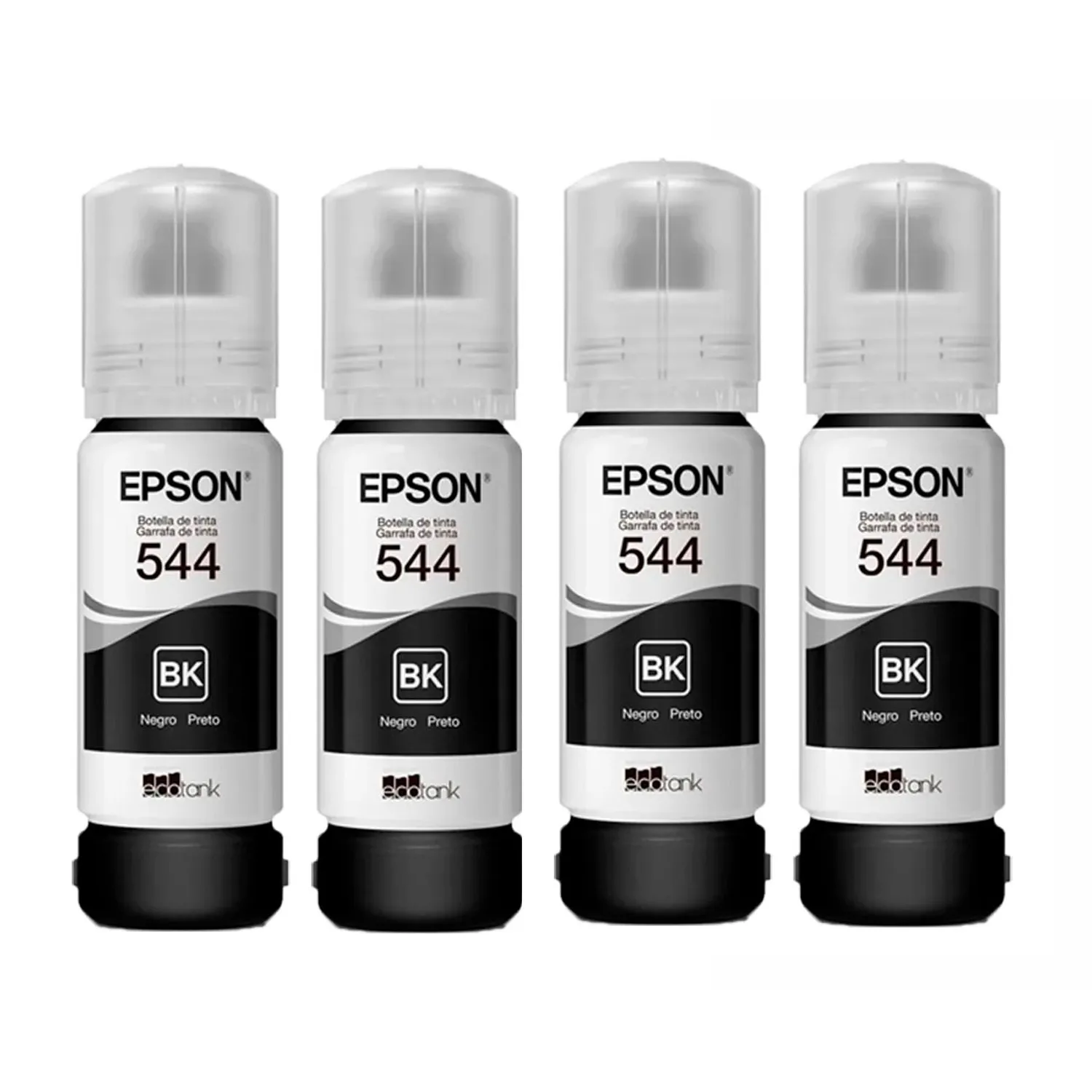 Kit x4 tintas Epson 544 Negro