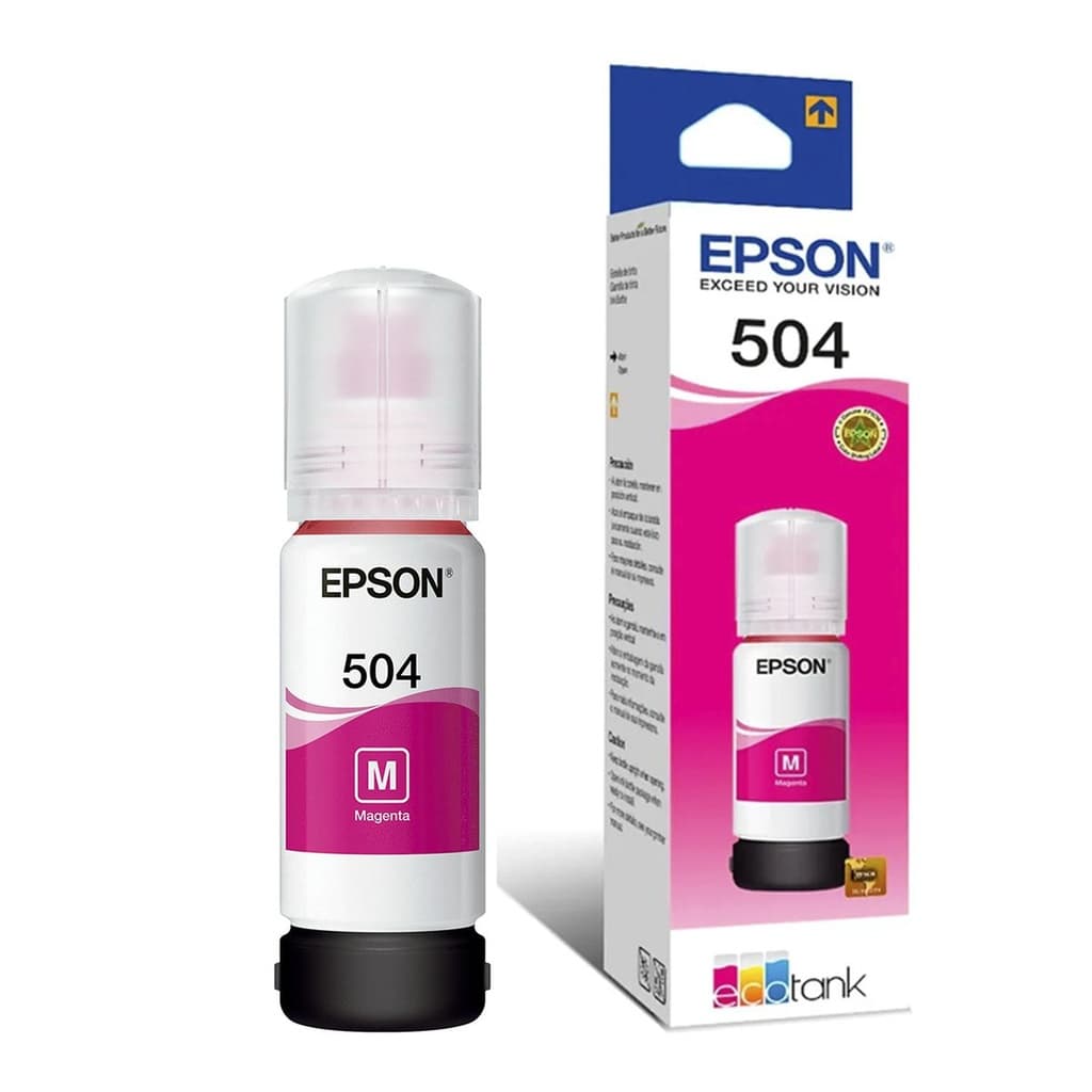Botella de tinta Epson T504 Magenta