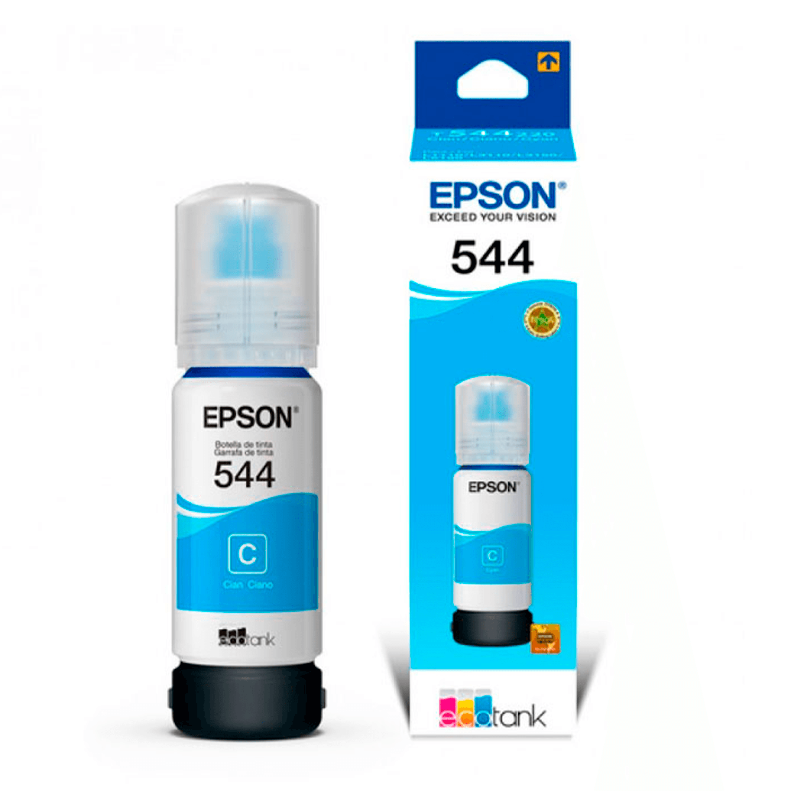 Botella de tinta Epson T544 Cyan