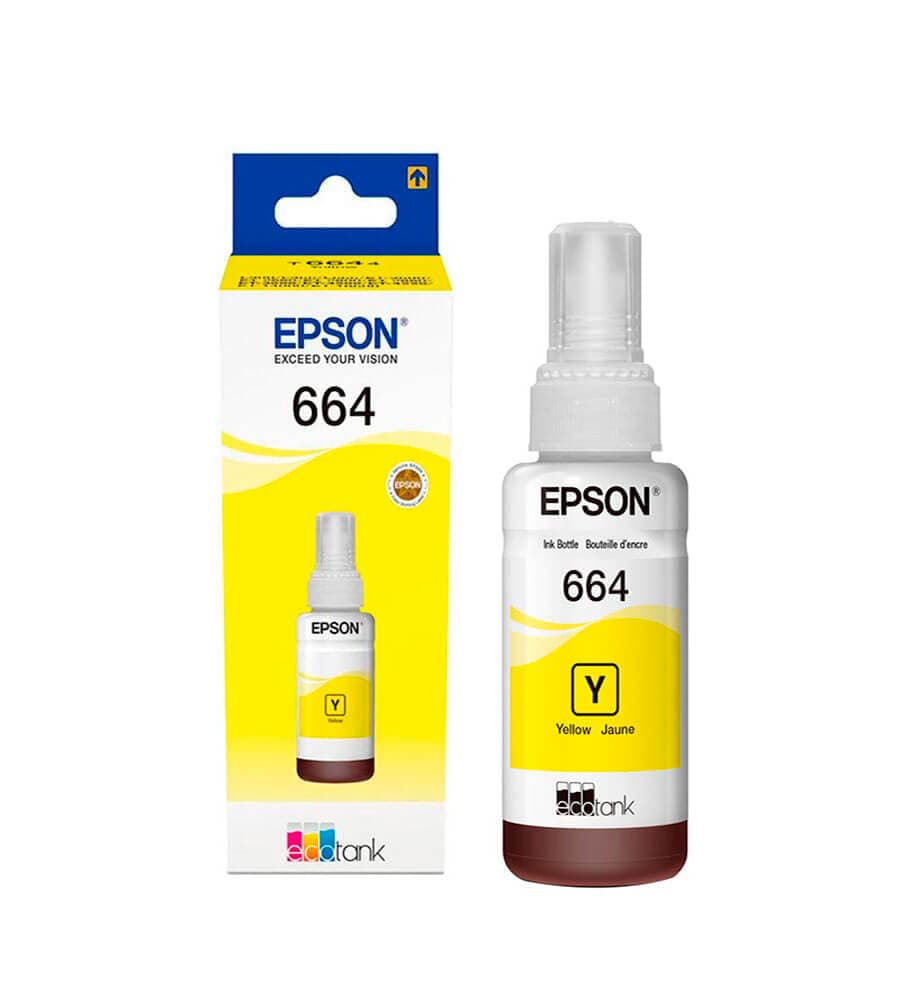 Botella de tinta Epson T664 Amarilla
