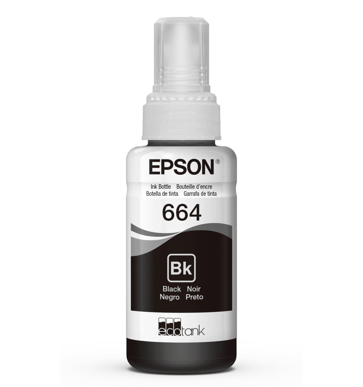 Botella de tinta Epson T664 Negra
