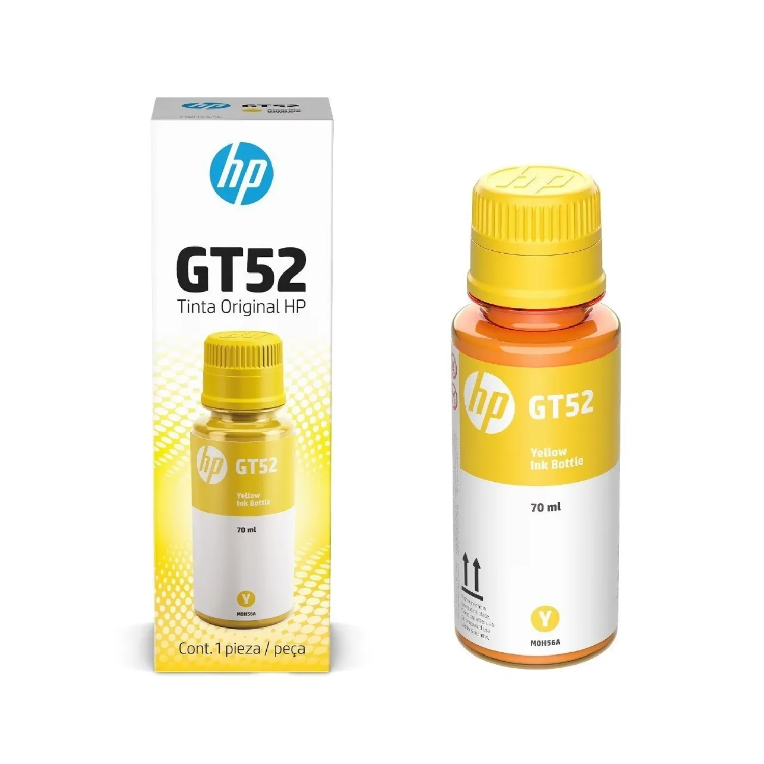 Botella de tinta HP Gt 52 Amarilla