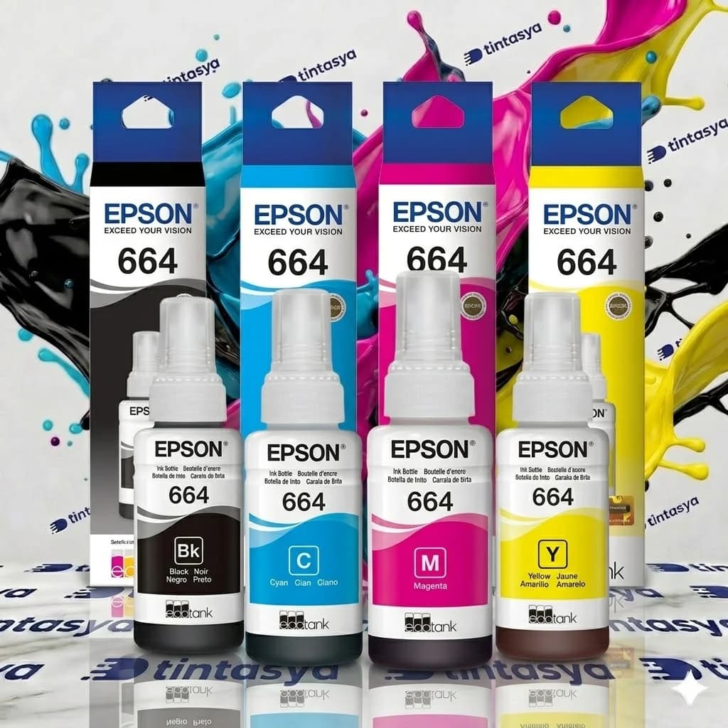 Kit x4 tintas Epson 664 Color