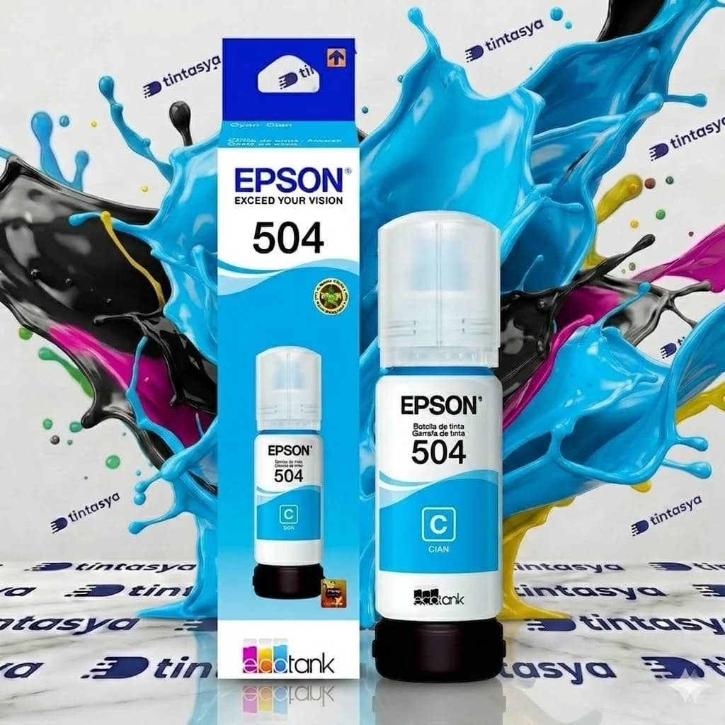 1 Und Tinta Epson 504 Azul