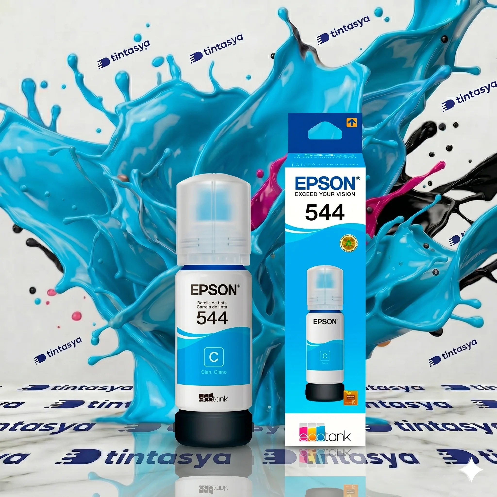 1 Und Tinta Epson 544 Azul