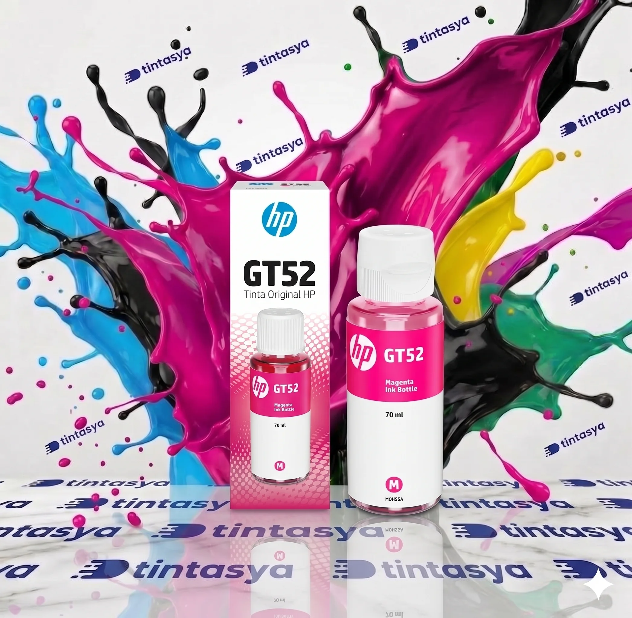 1 Und Tinta Hp GT52 Magenta